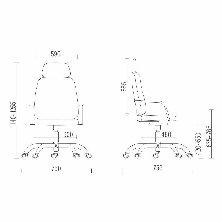 Cadeira Presidente Giratória Maxxer Plus Size 150 Kg