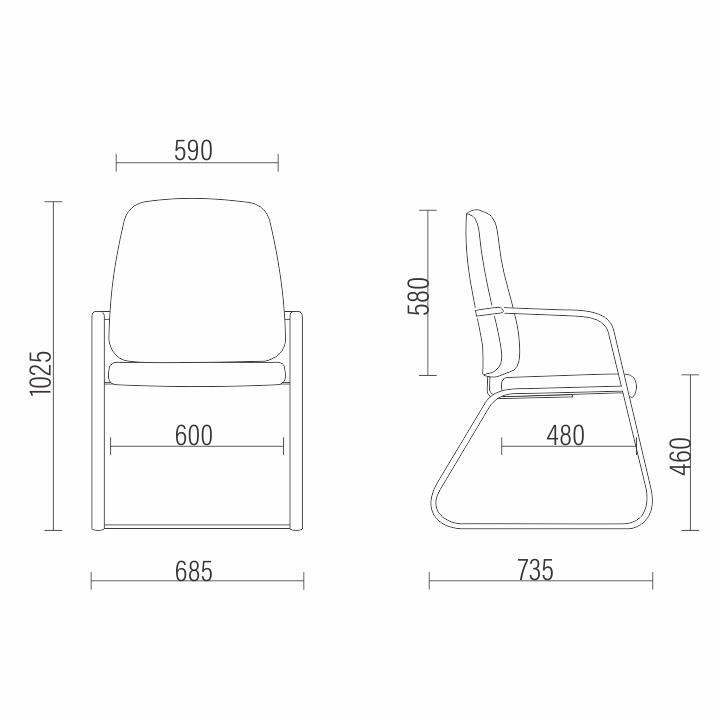 Cadeira Diretor Fixa Maxxer Plus Size 150 Kg