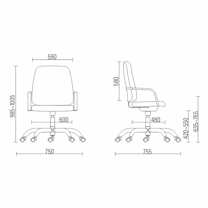 Cadeira Diretor Giratória Maxxer Plus Size 150 kg 