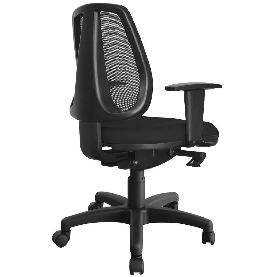 Cadeira Ergonômica B-Side Executiva Back System NR17 - Encosto Tela Preta 