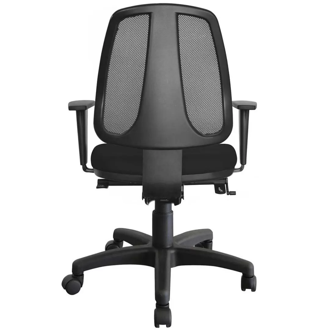 Cadeira Ergonômica B-Side Executiva Back System NR17 - Encosto Tela Preta 