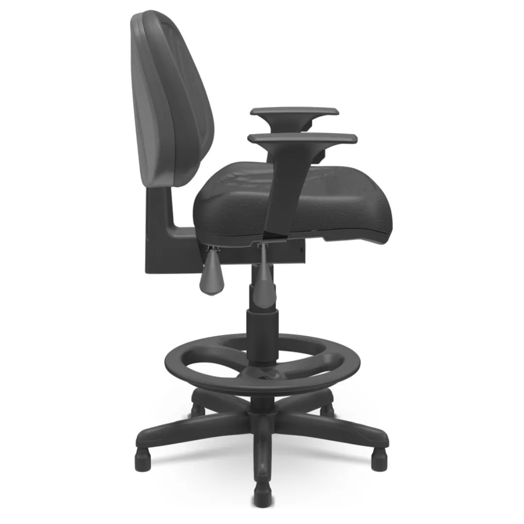 Cadeira Premium Executiva Ergonômica Caixa Alta - Backplax Plus + Braço Regulável - ABNT 13962 / NR-17