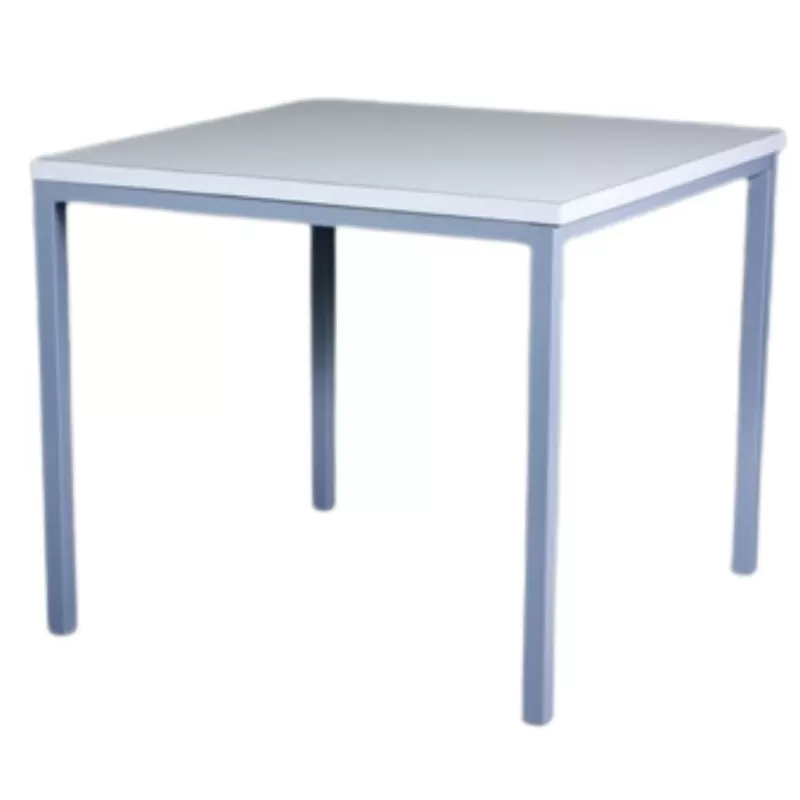 Mesa De Refeitório Para 4 Lugares 0,80 X 0,80 MDF 30mm Fórmica - Estrutura 4 Pés