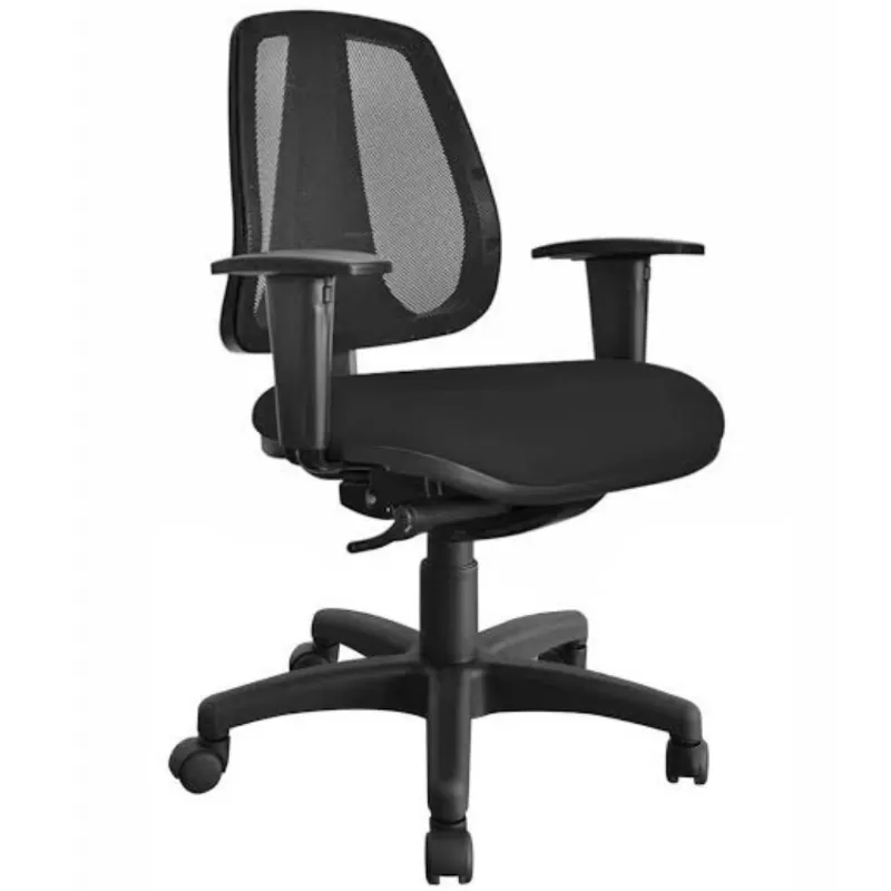 Cadeira Ergonômica B-Side Executiva Back System NR17 - Encosto Tela Preta 